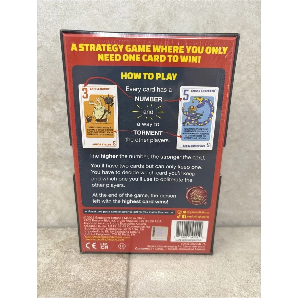 ✨️ SEALED: Power Hungry Pets Game EXPLODING KITTENS Try To Outsmart Each Other